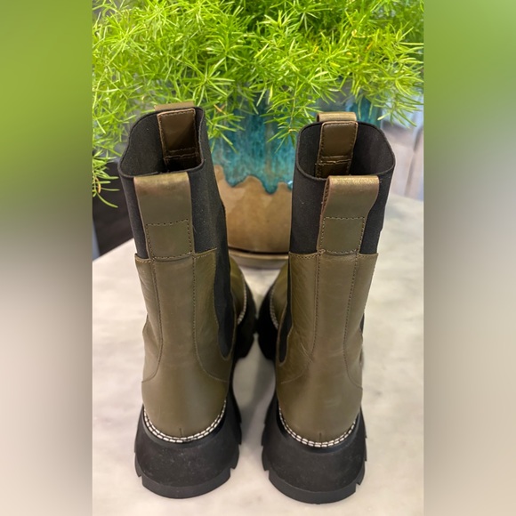 3.1 Phillip Lim Olive Green Kate Combat Boot - Picture 5 of 8